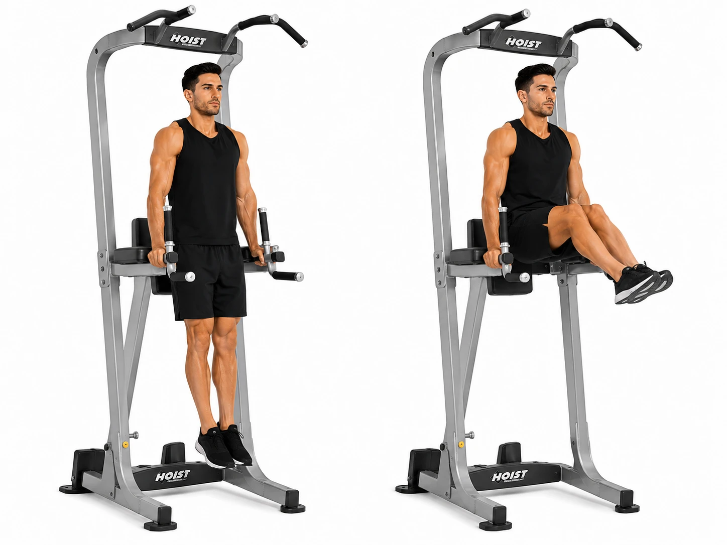 Dip Bar Leg Raise